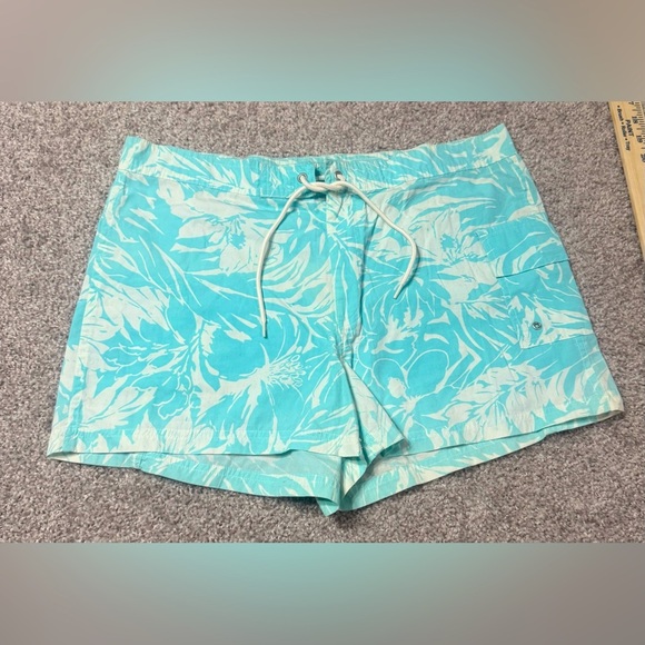 Women’s J. Crew sz 8 board beach shorts blue white - Picture 2 of 7